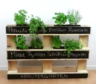 Květináč - truhlík z EUR palety základní ,broušený